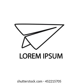 Logo graphic paper airplanes