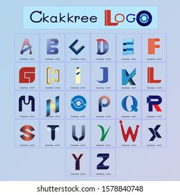 Logo graphics design in Font type Illustration vector Composite font design Set of application banner 