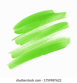 Logo green brush painted watercolor background vector. Perfect organic design for headline and sale banner. 