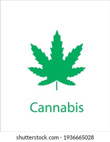 a logo of green cannabis