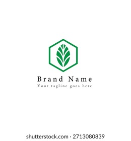 Logotipo para la conservación ambiental verde