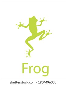 a logo of green frog