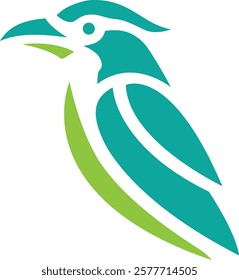 the logo for the green kingfisher