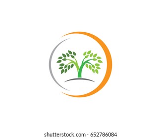 Logo of green leaf ecology nature element vector icon