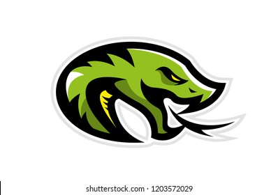 A logo of a green snake for a sport team