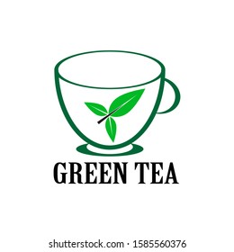 Logo Green Tea Icon Vector Design