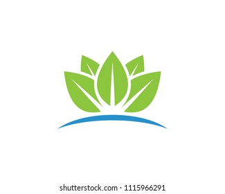 Logo of green Tree leaf ecology nature element vector