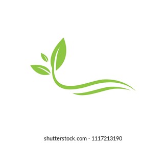 Logo of green Tree leaf ecology nature element vector