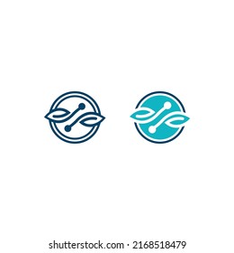 Logo of green Tree leaf ecology nature element vector