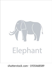 a logo of grey elephant
