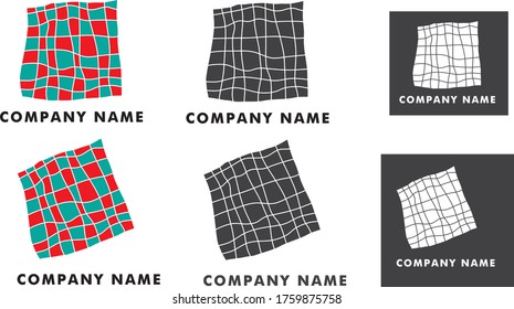 Logo grid design for fabric oriented company, business  or organisation.
