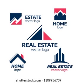 Logo of group homes or real estate. Real Estate, Building and Construction Logo Vector Design