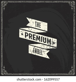 logo grunge swirl shape elements chalk ribbon vector sale value discount ribbon label on chalk blackboard background template logo grunge swirl shape elements chalk ribbon vector straight classic nail