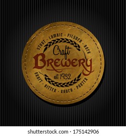 logo grunge vintage beer advertisement retro styled mark of brew okay as a template of promotion editable layered vector logo grunge vintage beer advertisement classic froth real texture bar ceremony