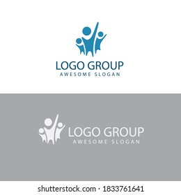 Logo grup vector template design.