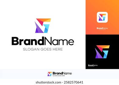 Logo GV, VG, G Modern abstract design vector elements for business identity, logotypes or icons, Premium Logo GV, VG, G colorful, Usable for Growing Business, Branding, Identity, Marketing, etc