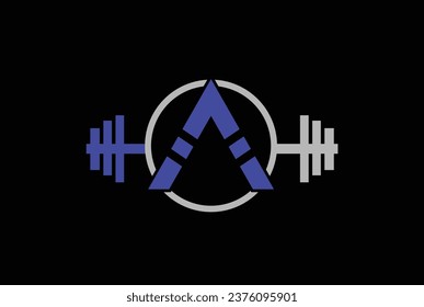 A logo gym vector for identity company. initial letter fitness template vector illustration for your brand, Company.