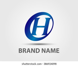 Logo H Letter Company Vector Design Stock Vector (royalty Free 