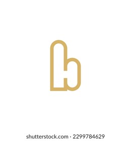 ilustración vectorial de la tecnología de logotipo H