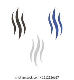 logo hair, smoke or aroma wave