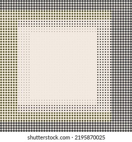  Logo with halftone dots, circles .Modern art design .Vector dots .Geometric shape. Wall art .