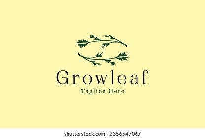 logo with hand draw style. with the main object being a plant theme that prioritizes beauty and has a classic or simple nuance.