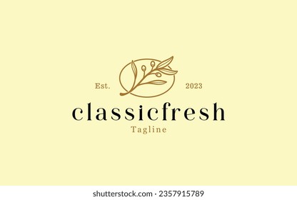 logo with hand draw style. with the main object being a plant flower theme that prioritizes beauty and has a classic or simple nuance.