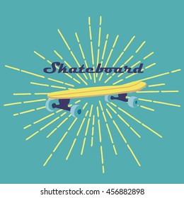 logo hand drawn colorful skateboards. typography t-shirt graphics,sport,vectors