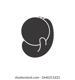 Logo mão segurar bola isolada no fundo branco