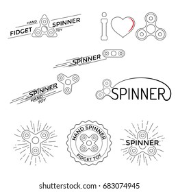 Logo hand spinner toys