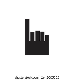 Logo hand touch minimalist simple unique design