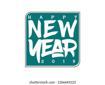 logo for happy newyear