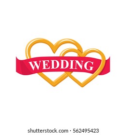 Logo Happy Valentine's Day. Illustration. Celebration