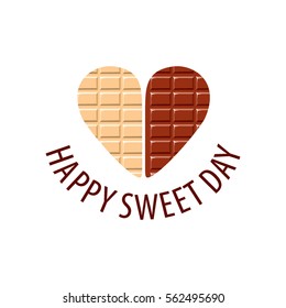 Logo Happy Valentine's Day. Illustration. Celebration