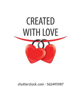 Logo Happy Valentine's Day. Illustration. Celebration