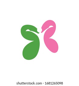 logo happy women hidden butterfly 