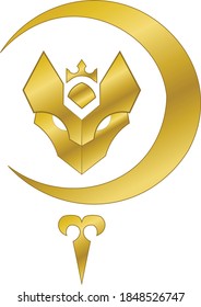 Logo. Hare head  on white background