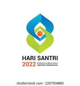 logo hari santri 2022, kementerian agama indonesia, santri indonesia. dan melindungi harkat dan martabat manusia.2022 santri day logo, Indonesian Ministry of Religion,
