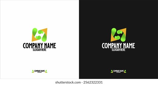 The logo has a modern and creative design, with abstract green and orange elements forming the number "27" in the center.