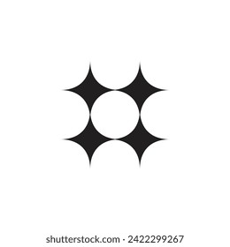 Elemento de plantilla de diseño de estrella de etiqueta de logotipo