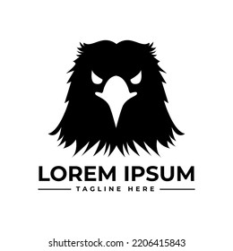 Logo Hawk Face Vector Design