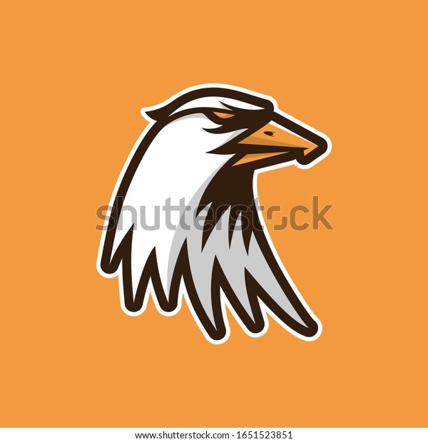 Logo Head Angry Eagle Sharp Eyes Stock Vector Royalty Free