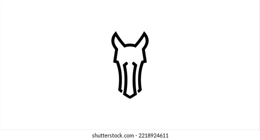 logo head horse, iron horse, head logo , animal 