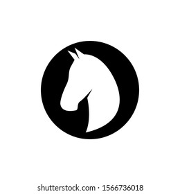 logo head horse vektor design