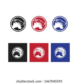 logo head  tiger animal vector 