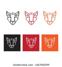 logo head  tiger animal vector 