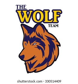 logo head wolf team