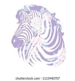 Logo with the head of a zebra.