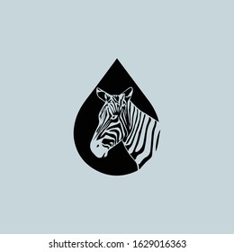 Logo with the head of a zebra