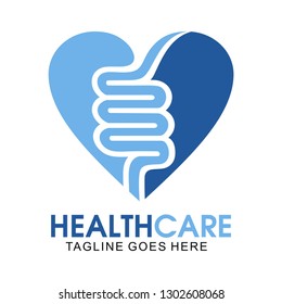 Logo for healthcare and intestines